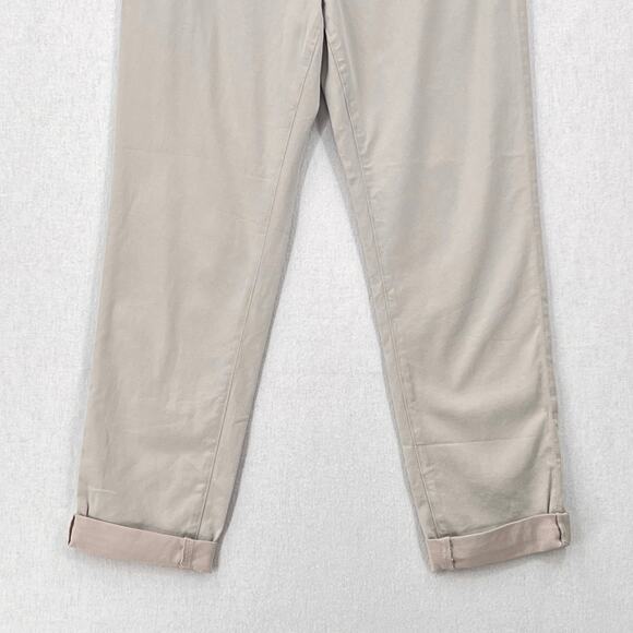 AG ADRIANO GOLDSCHMIED Caden Tailored Trouser Womens 26 Light Taupe Cotton Pant - Picture 9 of 16